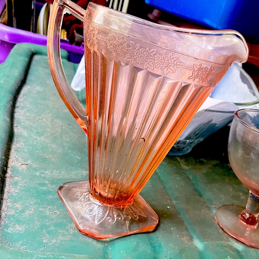 Vintage Pink Pitcher